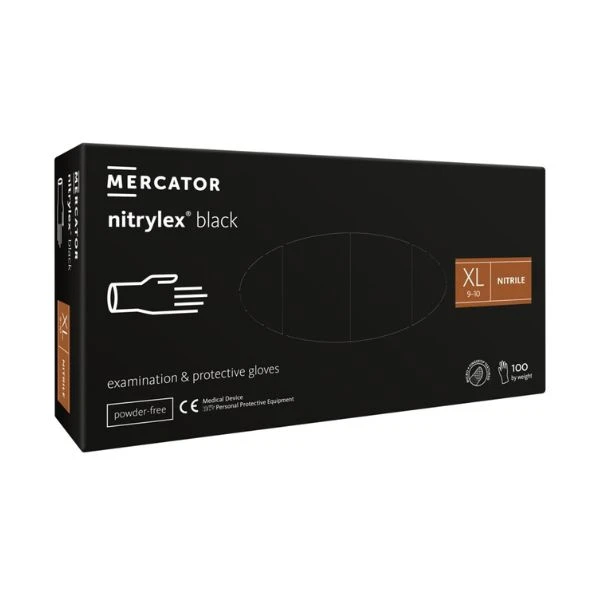 Nitrilhanske, Protect, XL, Nitril, Pudderfri, 100 stk. GS10240 by GS Supply color Svart
