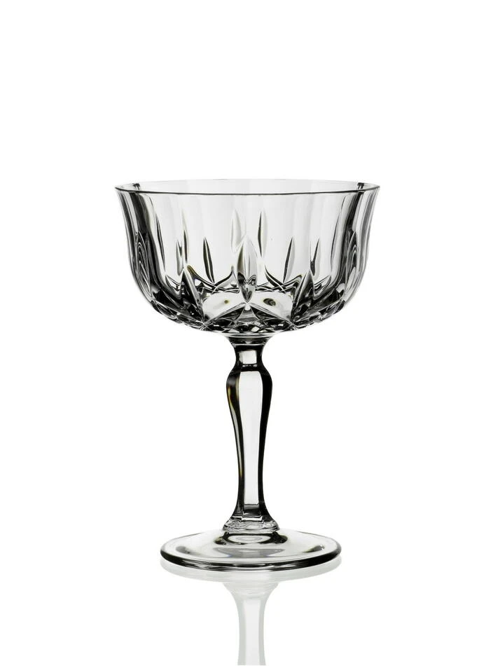 RCR Opera Champagne Coupe 24 cl 6 stk. Glas0269 by RCR Glas color Svart