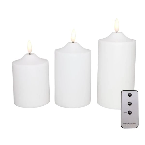 Utendørs LED-kubbelys i plast 3-pk 3-23020  color Svart