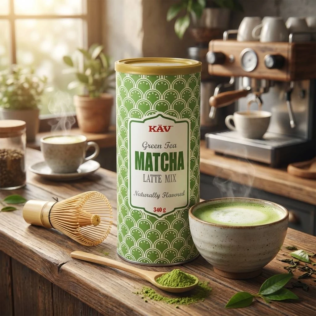 Matcha latte 340 g boks KAV3095 by KAVALAN color Svart