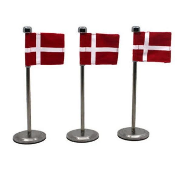 Bordflagg Dannebrog 3 stk. 20 cm 4200094 by HAAHR & CO color Svart