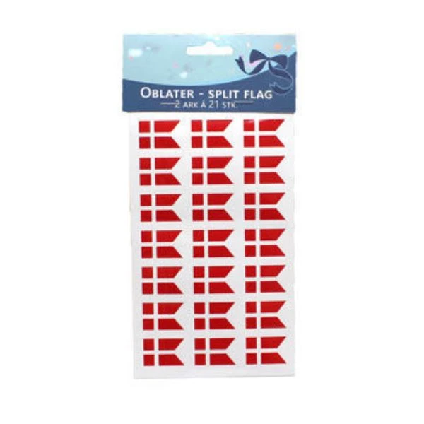 Oblater splitflagg 42 stk. 4200260  color Svart
