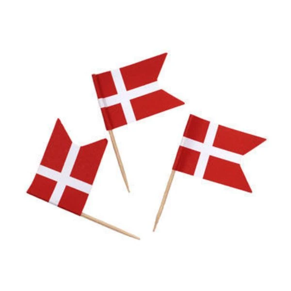 Flagg på pinne / Kakeflagg 25 stk. 4200264  color Svart
