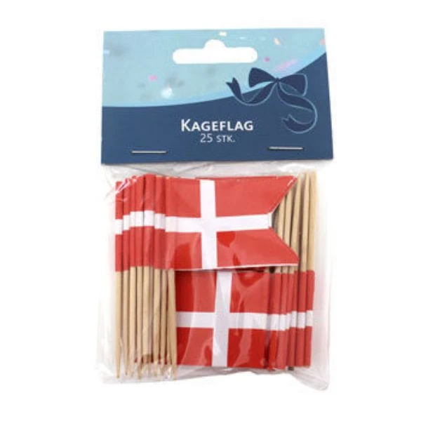Flagg på pinne / Kakeflagg 25 stk. 4200264  color Svart