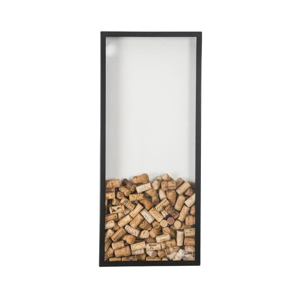 Ramme til vinpropper - Den Lange i matt sort WF303 by Wineframe color Svart