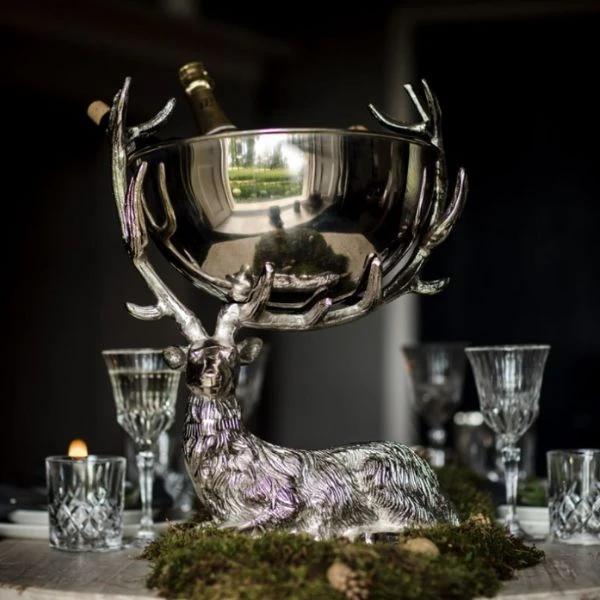 Stor champagnekjøler på hvilende hjort SG-RS-BWL-LGE by Culinary Concepts color Svart