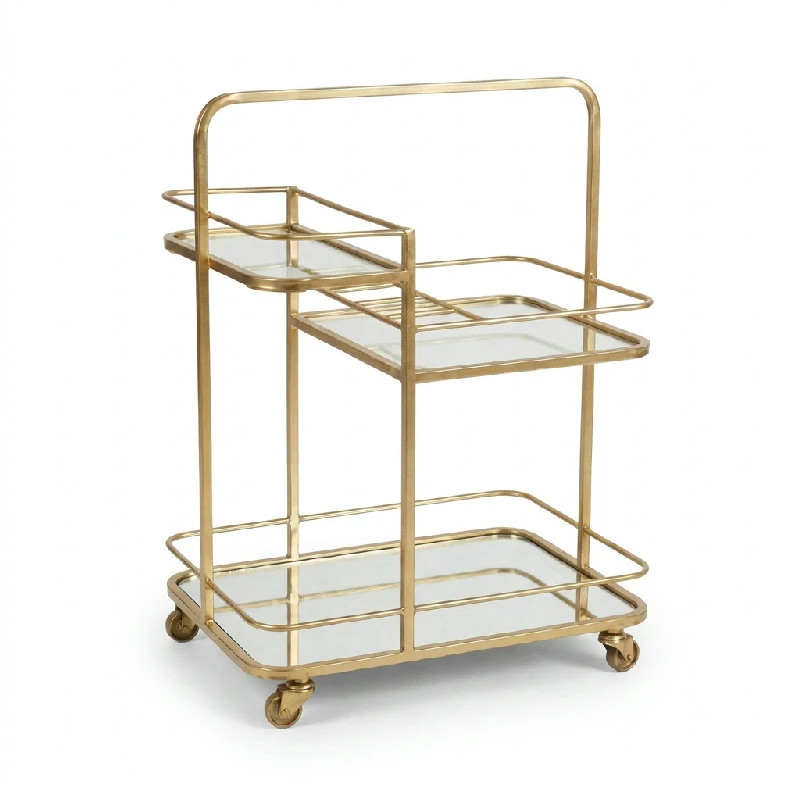 Tre-etasjers barvogn – Gullbelagt 3T-BRS-T by Culinary Concepts color Goud