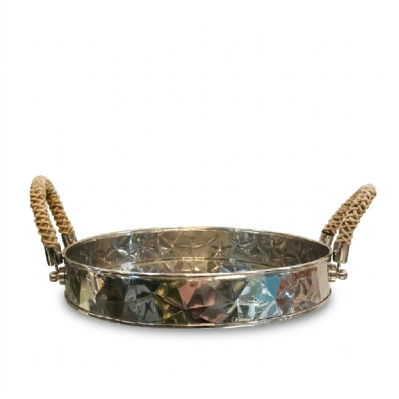 Serveringsbrett med håndtak Nikkel GM-TR by Culinary Concepts color Nickel