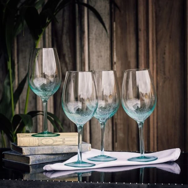 Vinglass Aqua 4 Stk. 47cl Bobleeffekt STC-561807 by Culinary Concepts color Svart