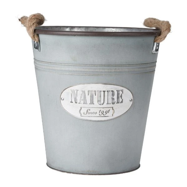Plantepotte i sink Ø 26 x 26 cm 9014541 by HAAHR & CO color Svart