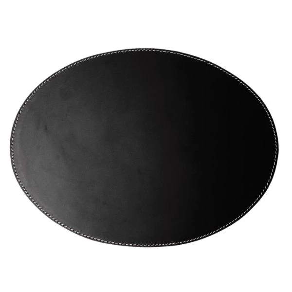 Spisebrikke Oval 35x48 cm Svart 59365105  color Svart