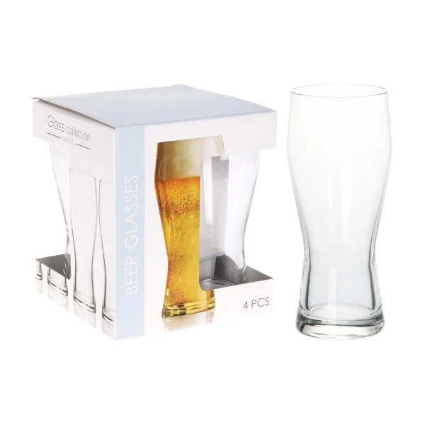 Ølglass 40 cl - 4 stk. 2017108 by Koop color Helder