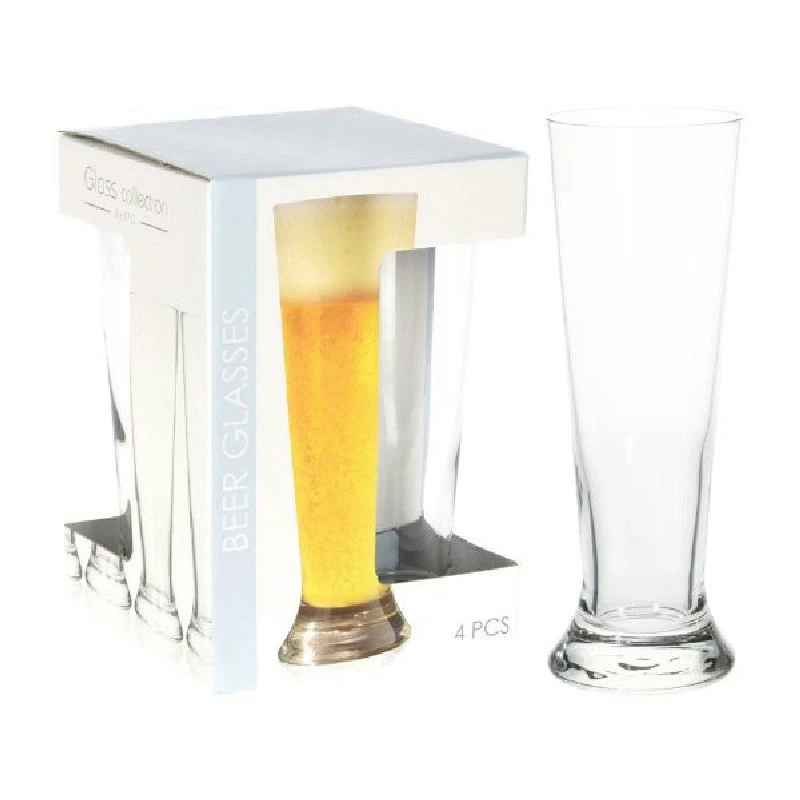 Ølglass 37 cl - 4 stk. 2017109 by Koop color Helder
