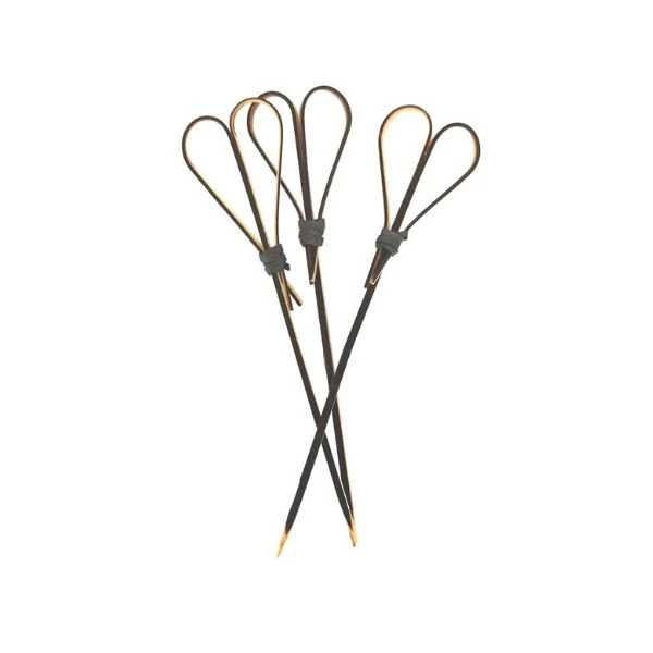 Bambus Svart hjerte 12 cm 25 stk Mix0015 by Barlife color Svart