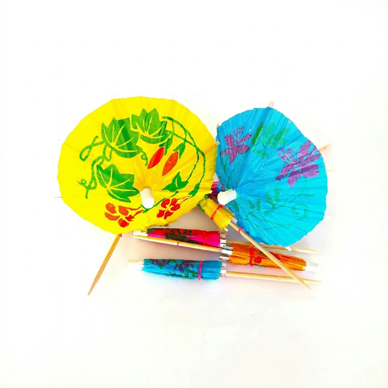Cocktailparasoller 144 stk Mix0017 by Barlife color Svart