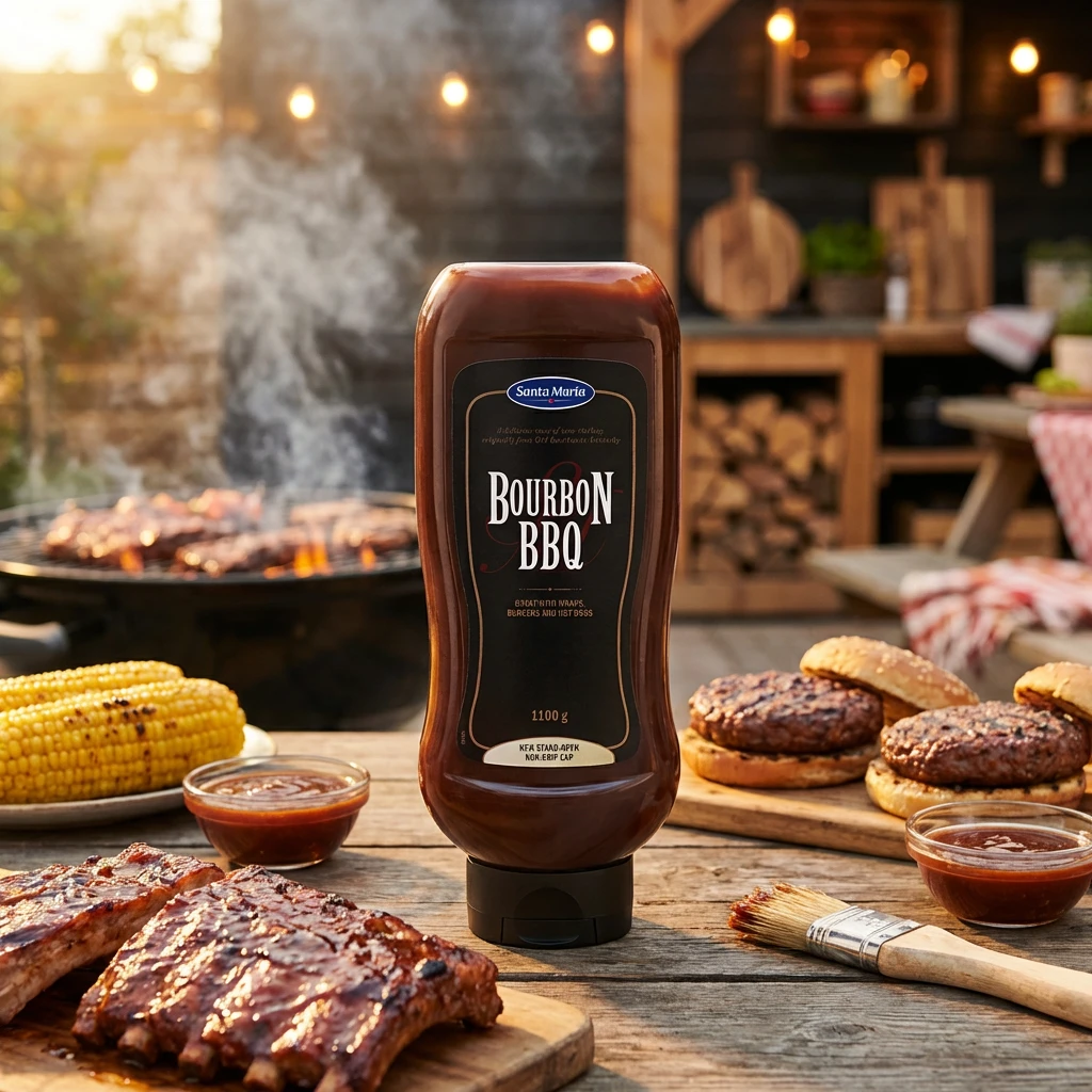 Bourbonsaus Barbecue Santa Maria 1,1 kg 215860 by Santa Maria color Svart