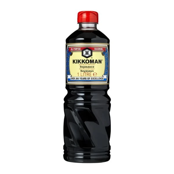 Soyasaus Kikkoman 1LTR 200589 by KIKKOMAN color Svart