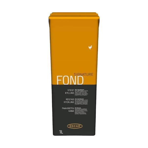 OSCAR Signature Stekt Kyllingfond 1 liter 89468 by OSCAR color Svart