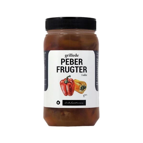 Grillet paprika i olje Feldthusen 1,1KG 200404 by FELDTHUSEN color Svart