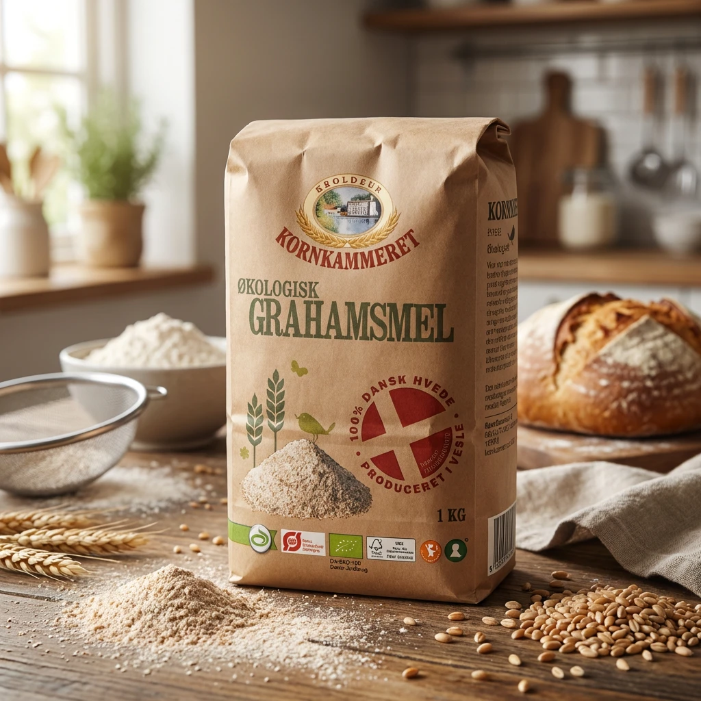 Grahamsmel Øko Kornkammeret 1 kg 88233 by Kornkammeret color Svart