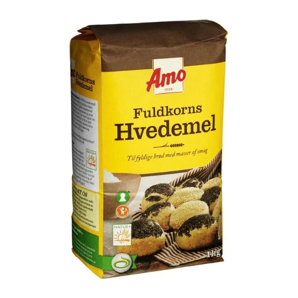 Amo Fullkorns Hvedemel 1 kg 131820 by AMO color Svart