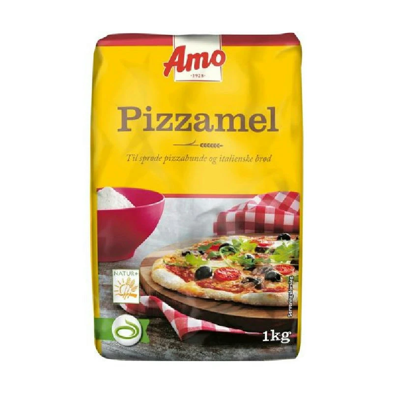 Hvetemel Pizza Amo 1 kg 88214 by AMO color Svart