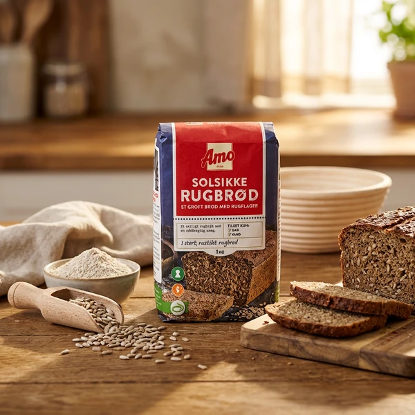 Rugbrødsblanding Solsikke Amo 1KG 130898 by AMO color Svart