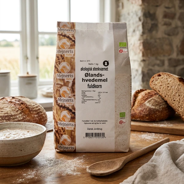 Ølandshvetemel Fullkorn Øko Mejnerts Mølle 1 kg 207074 by Mejnerts Mølle color Svart