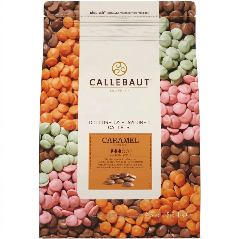 Overtrekk Melk Knapper med Karamell Barry Callebaut 2,5 kg 254022 by Barry Callebaut color Svart