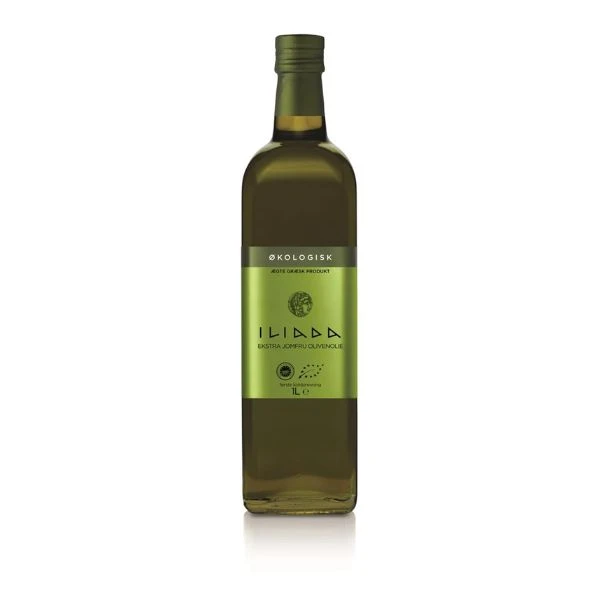 Olivenolje, ekstra jomfru Øko Iliada 1LTR 202752 by Iliada color Svart
