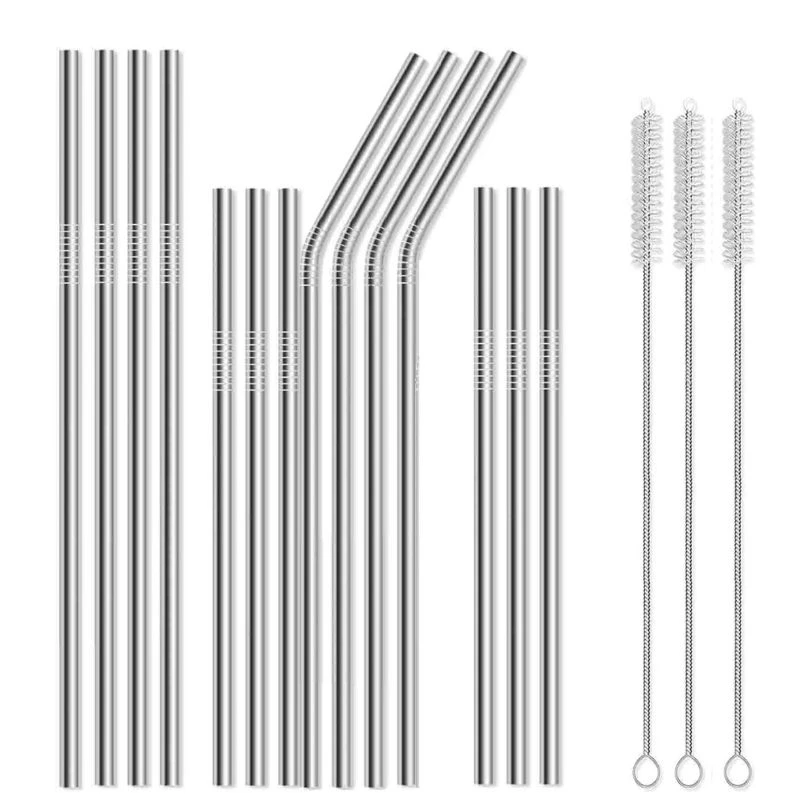Drinksugerør sett 17 stk. ST72054 by Steel-Function color Svart