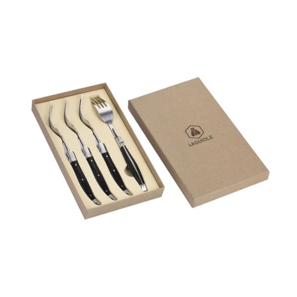 LAGUIOLE 4 Gafler i sort 40269027 by Laguiole color Svart