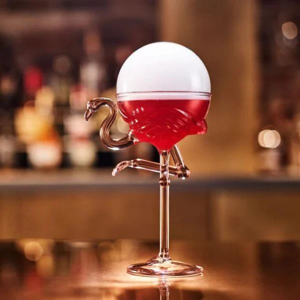 Flamingo glass 175 ml 6 stk. GLASSWARE_FLAMINGO by Flavour Blaster color Svart