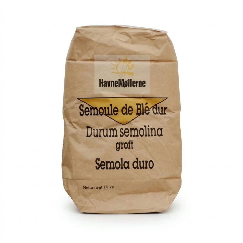 Durummel Semolina Grov Sekk 10 kg 268433 by HAVNEMØL color Svart