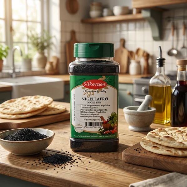 Nigellafrø/Jomfru i Det Grønne PS 400 G 340276 by UNIFOOD color Svart