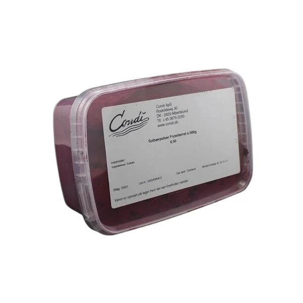 Solbærpulver Frysetørket BT 500 G 272756 by Condi color Svart