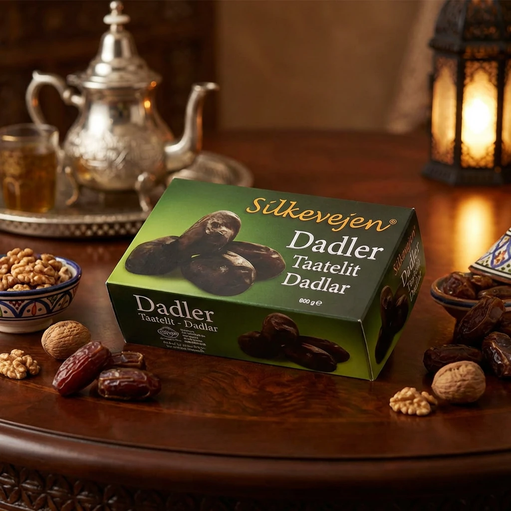 Dadler i eske 550 g 267347 by SILKEVEJ color Svart
