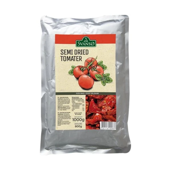 Tomater SemiDried Rød PS 1 kg 205017 by SVANSØ color Svart