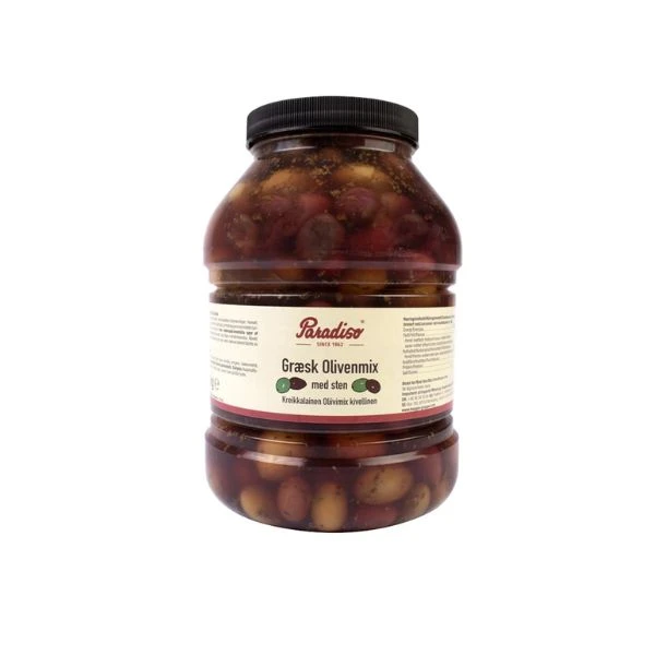 Olivenmix Gresk m/Stein GL 2,3 KG 322711 by PARADISO color Svart