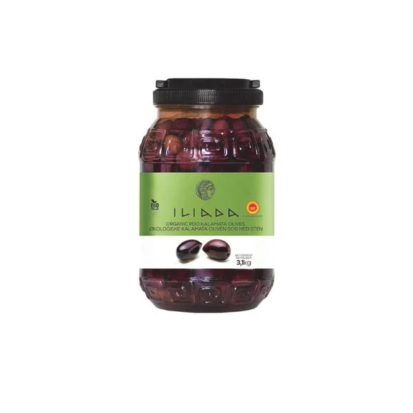 Oliven Kalamata med stein Øko 3.1 kg 284789 by Iliada color Svart