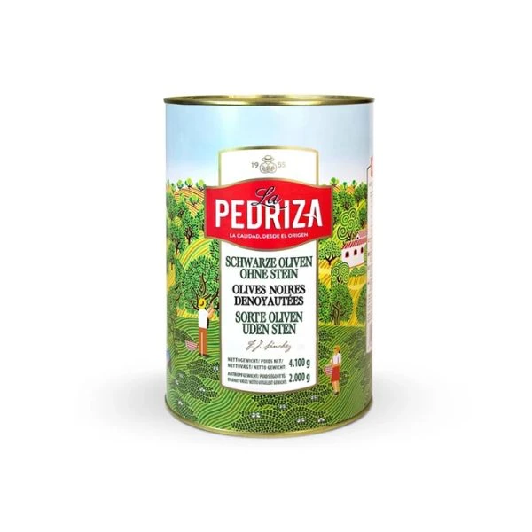 Sorte Oliven uten Stein Boks 4,35 KG 204393 by LA PEDRI color Svart