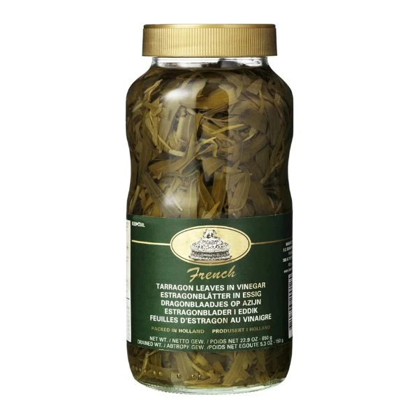 Estragonblader i eddik GL 650 g 212766 by DAVYS color Svart
