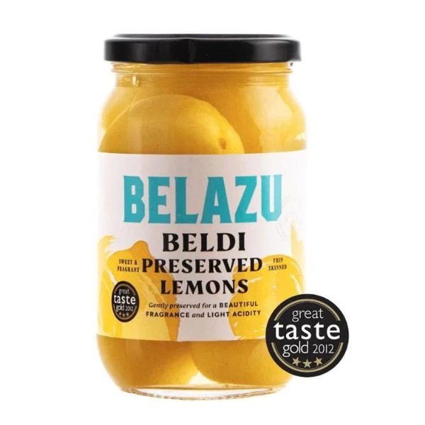 Saltsyltede sitroner 350 g 216975 by Belazu color Svart