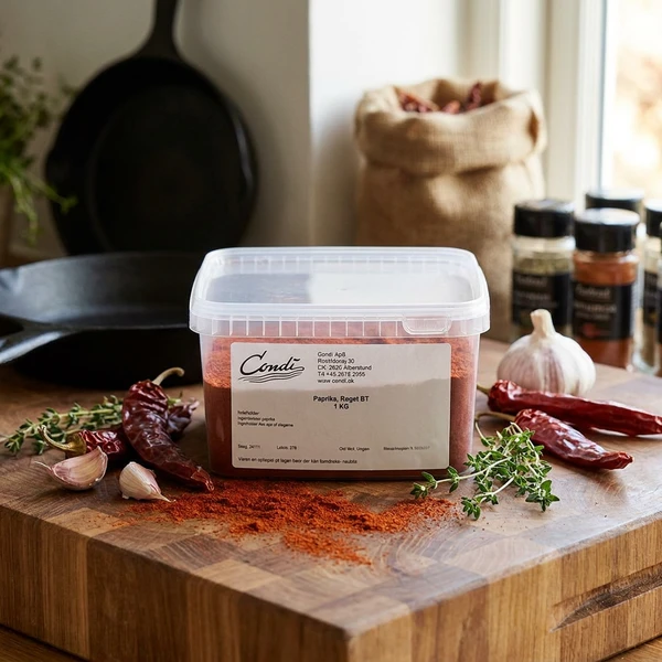 Krydder Paprika Røkt BT 1 kg 67146 by Condi color Svart