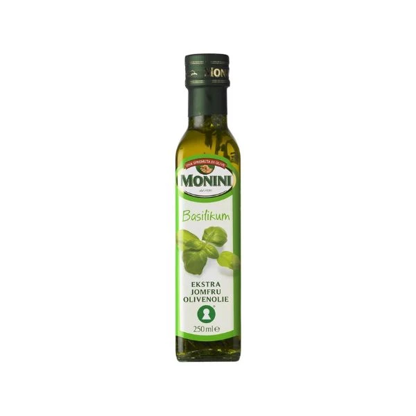 Olivenolje Ekstra Jomfru Basilikum FL 250 ML 64339 by Monini color Svart
