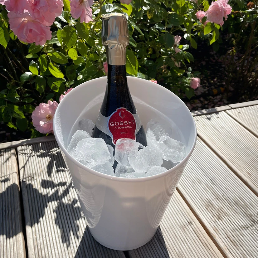 Rund flaske kjøler 3 liter 390/1-hvid by Rbdrinks color Svart