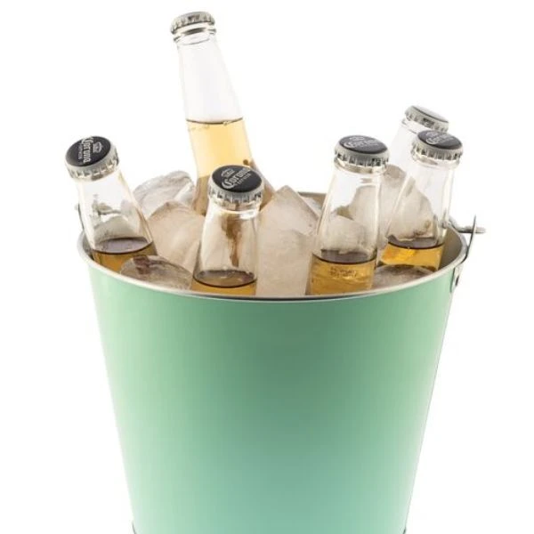 Grønn vinkjøler i metall med håndtak, 5 liter 6312VC00  color Svart