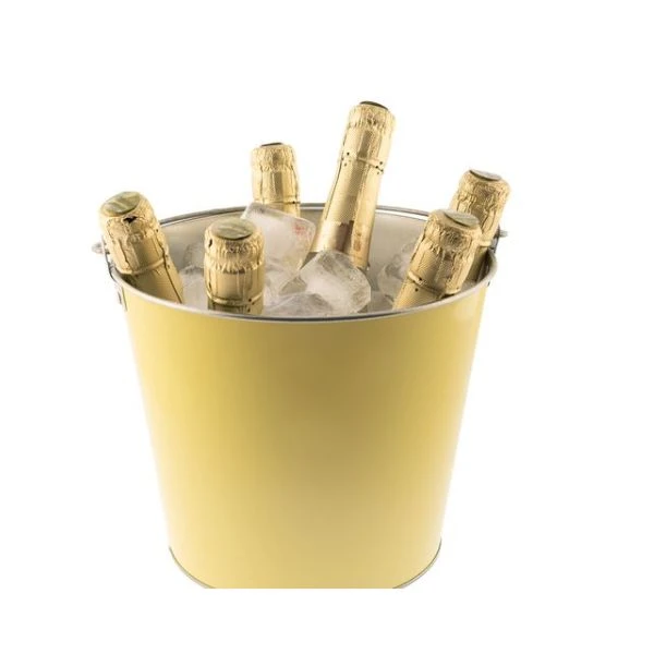 Gul vinkjøler i metall med håndtak, 5 liter 6312LC00 by koala color Svart