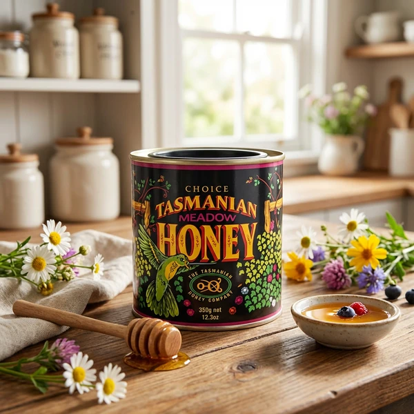 Honning Meadow 350 g 296402 by Tasmania color Svart