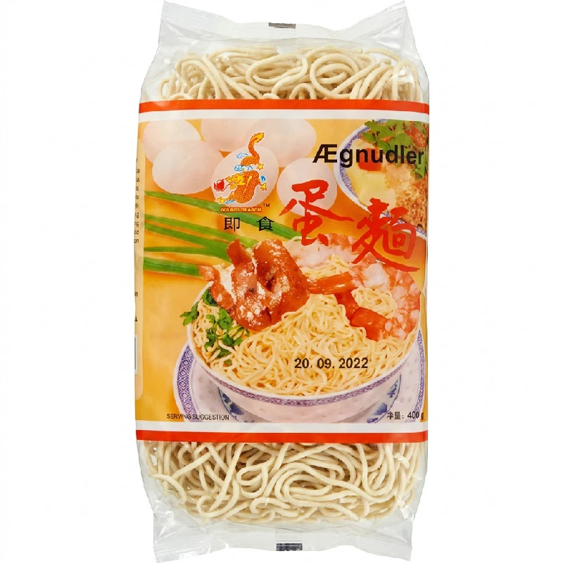 Instant eggnudler 400 g 261695 by Golden Dragon color Svart